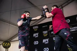 UFC 284 Open Workouts - Islam Makhachev (Callum Cooper/Fight News Australia)