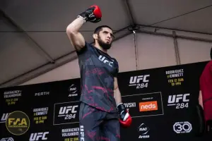 UFC 284 Open Workouts - Islam Makhachev (Callum Cooper/Fight News Australia)