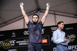 UFC 284 Open Workouts - Islam Makhachev (Callum Cooper/Fight News Australia)