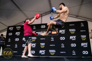 UFC 284 Open Workouts - Yair Rodriguez (Callum Cooper/Fight News Australia)