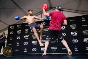 UFC 284 Open Workouts - Yair Rodriguez (Callum Cooper/Fight News Australia)