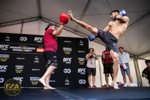 UFC 284 Open Workouts - Yair Rodriguez (Callum Cooper/Fight News Australia)