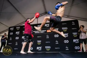 UFC 284 Open Workouts - Yair Rodriguez (Callum Cooper/Fight News Australia)