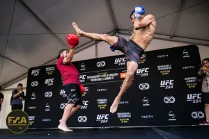 UFC 284 Open Workouts - Yair Rodriguez (Callum Cooper/Fight News Australia)