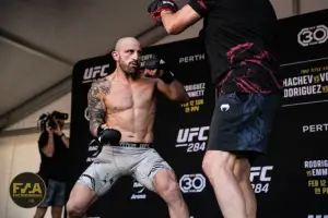 UFC 284 Open Workouts - Alexander Volkanovski (Callum Cooper/Fight News Australia)