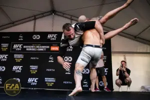 UFC 284 Open Workouts - Alexander Volkanovski (Callum Cooper/Fight News Australia)