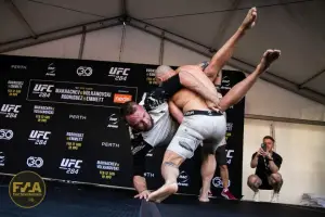 UFC 284 Open Workouts - Alexander Volkanovski (Callum Cooper/Fight News Australia)