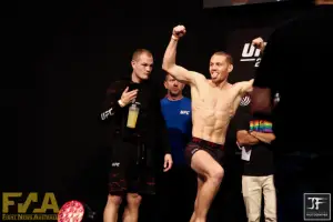 Jack Della Maddalena weighs in for UFC 275