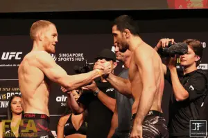 Jack Della Maddalena vs. Ramazan Emeev weigh-in for UFC 275
