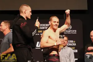 Jack Della Maddalena weighs in for UFC 275